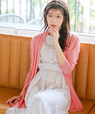 Tiaclasse 【新色追加・UVケア・接触冷感】ロングトッパーカーディガン ライトピンク