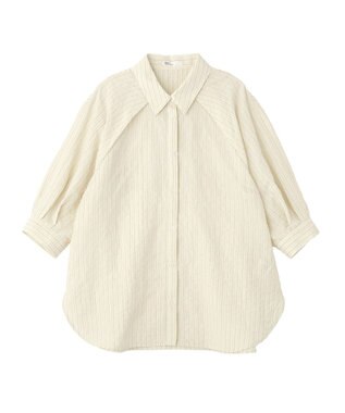 CRAFT STANDARD BOUTIQUE ストライプラグランタックシャツ