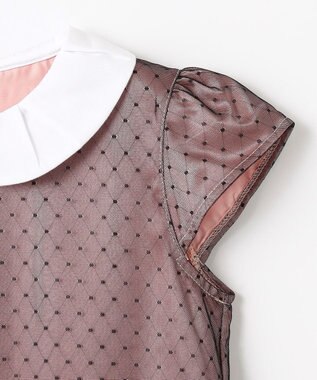 組曲 KIDS 【150-160㎝】チュールドット ドレス ピンク系5