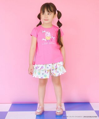 ANY KIDS 【any FAM×サーティワン アイスクリーム】フレーバー 総柄キュロット エクリュ