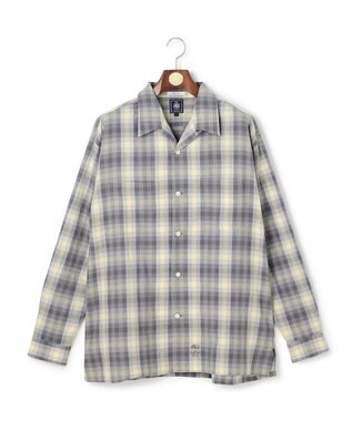 J.PRESS MEN 【J.PRESS ORIGINALS】【UNISEX】Indian Madras Open Shirts / Baggy-Fit ライトグレー系4