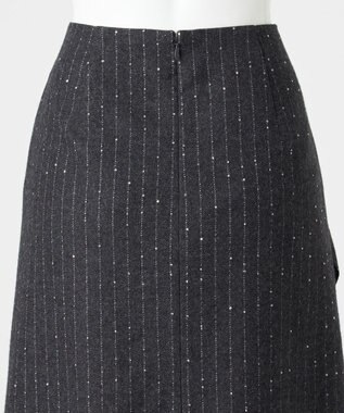 23区 S 【エステータ】ストライプシークイン スカート グレー系