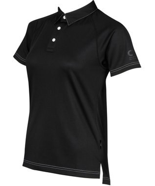 CW-X 【WOMEN】　レディス アウター トップス ポロシャツ　半袖　吸汗速乾　/ワコール　DLY130 ブラック