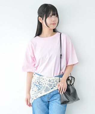 caqu caqu x GoodOn roundneck S/Stee  シンプルゆったりフィットの半袖Tシャツ