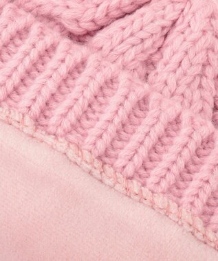 ANY KIDS ぽんぽんつきニット帽 ピンク