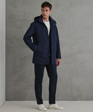 GOTAIRIKU ダウンライナー装着可【仕事で着用可】メランジシャンブレー スプリングブルゾン(26年モデル) ダルブルー系