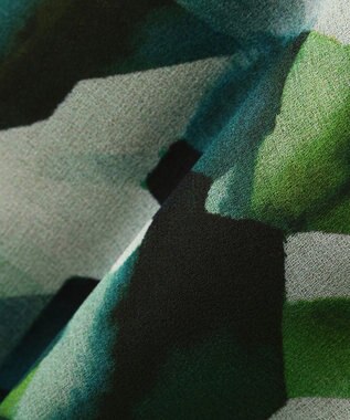 YECCA VECCA [2SET]キャミ付きシアージオメ柄シャツ Green