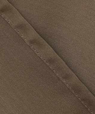 自由区 【洗える/シワになりにくい】オープンカラー シアーブラウス ブラウン系