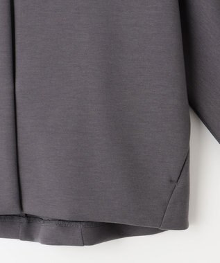 ANY SIS S 【洗える】ノーカラーダンボール ブルゾン スレート