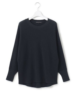 23区 【洗える】ウールブレンド ドルマン ニット ネイビー系