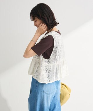Green Parks レースベスト Ivory
