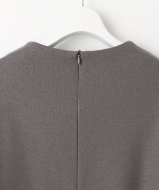 自由区 【WEB限定】ウールミルドジャージー スリーブコンシャスワンピース グレー系