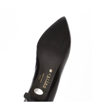 MODE ET JACOMO <carino>ポインテッドトゥプレーンパンプス ブラック