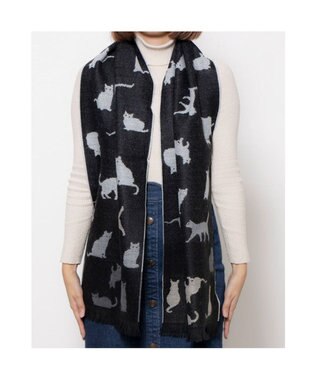 UNBILLION カシュネ cache nez / ランダムキャットマフラー ブラック