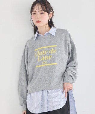 earth music&ecology 【裏毛】アソートロゴウラケドロストプルオーバー