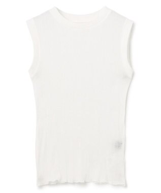 uncrave 【手洗い可】シアー ランダムリブ ノースリーブ カットソー（uncrave STANDARD） オフ