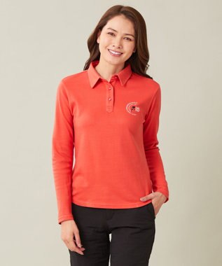 23区GOLF 【WOMEN】【吸湿発熱】グランサーモカノコ 裏起毛シャツ ローズ系
