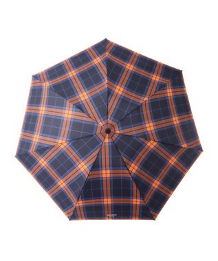 MOONBAT 【Begin12月号掲載/大きめ】マッキントッシュ フィロソフィー 折りたたみ傘 Barbrella 超軽量 約140g チェック 60cm UV オレンジ