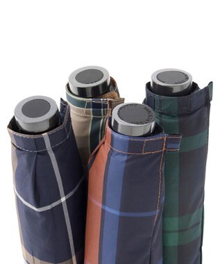 MOONBAT 【Begin12月号掲載/大きめ】マッキントッシュ フィロソフィー 折りたたみ傘 Barbrella 超軽量 約140g チェック 60cm UV オレンジ