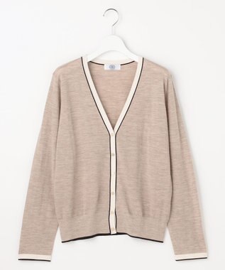 J.PRESS LADIES トリムツイン ニット ベージュ系