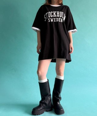 WEGO STOCKHOLMリンガーT ブラック