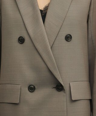 GRACE CONTINENTAL シアーウールジャケット カーキ