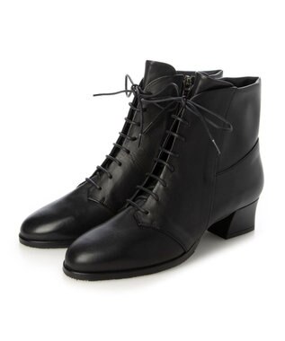 MODE ET JACOMO <D'ICI>チャンキーヒールレースアップショートブーツ