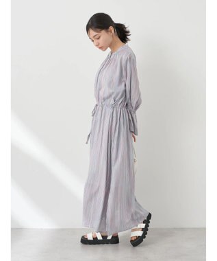 earth music&ecology マルチストライプワンピース Sax