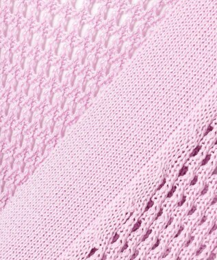 uncrave メッシュニット カーディガン ライトピンク