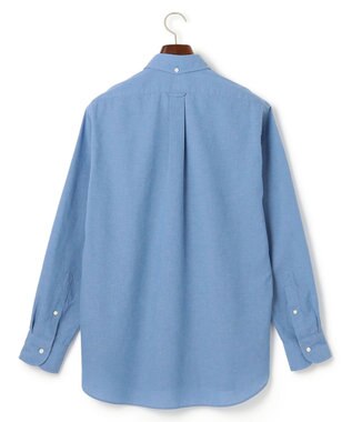 J.PRESS MEN 【HYBRID LINEN】ボタンダウンシャツ サックスブルー系