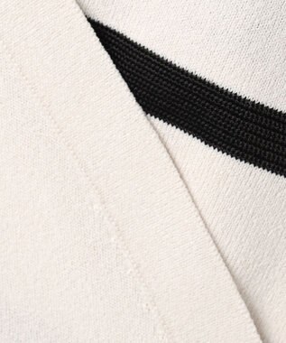 ICB 【先行予約】VIS/NYハイゲージランダムボーダー 半袖ニット トープ×ブラック