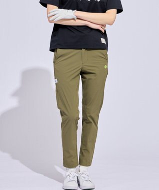 PW CIRCULUS 【WOMEN】サイドパンチング テーパードパンツ ゴルフウェア レディース カーキ系