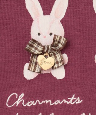 ANY KIDS 襟付き ワンピース ボルドー