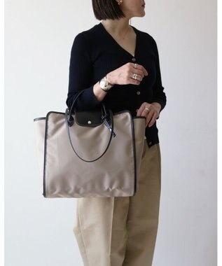 MORROW by thank 新色追加！【A4サイズ収納可/軽量】NYC BAG 2way バッグ ベージュXブラック