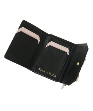 Maison de FLEUR プチリボンウォレット Black