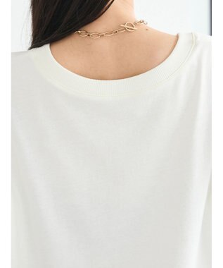 CRAFT STANDARD BOUTIQUE 接触冷感/抗菌防臭/ 前後2WAY半袖スクエアネックTee Ivory