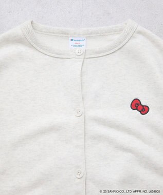 earth music&ecology チャンピオン　ハローキティ×ｅｍａｅ裏毛カーディガン Oatmeal