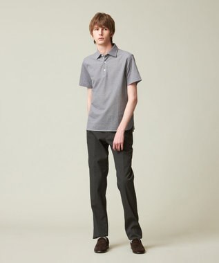 J.PRESS MEN 【ビジネス対応 / 吸水速乾】カノコインレイ ポロシャツ ライトグレー系