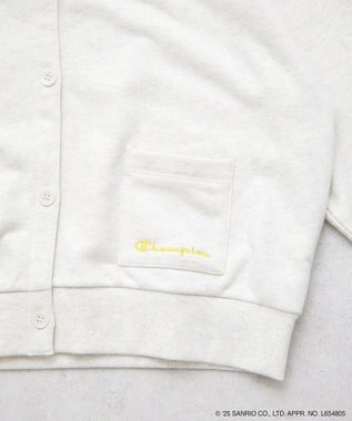 earth music&ecology チャンピオン　ハローキティ×ｅｍａｅ裏毛カーディガン Oatmeal