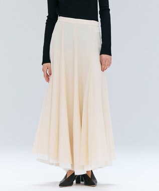 PINE / ウールレイヤードフレアスカート