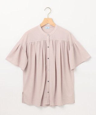 組曲 L 【速乾】ドライタッチ フレア袖トップス ピンクグレージュ系