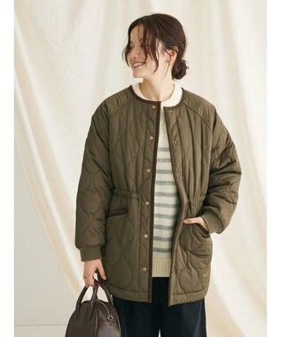 CRAFT STANDARD BOUTIQUE キルティングミドル丈コート Khaki