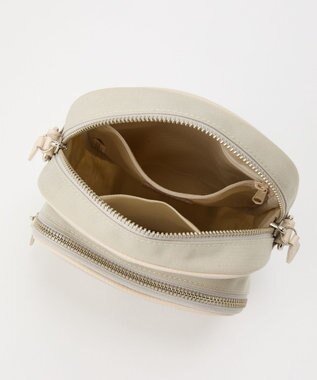 russet コーデュラナイロンスクエアショルダーバッグ(CE-1751) L.Greige