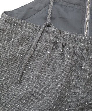 Green Parks フロントＺＩＰツイードキャミワンピース Gray