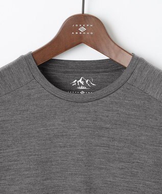 JOSEPH ABBOUD MOUNTAIN 【UNISEX】メリノウール天竺 カットソー ライトグレー系