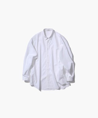 ATON SHRINK BROAD | オーバーサイズシャツ - UNISEX WHITE