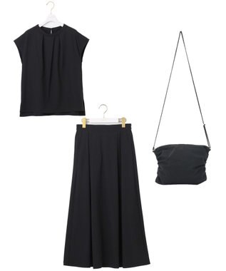 ANY SIS 【撥水・接触冷感・UVカット・洗える】イージートリプル SET ブラック