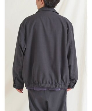 CRAFT STANDARD BOUTIQUE ポリエステルツイルスポーツジャケット Charcoal Gray