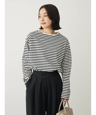 Green Parks ボーダープルオーバー Off White