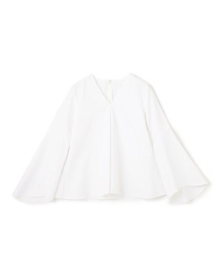 BEIGE， PERSIMMON / フレアーブラウス White